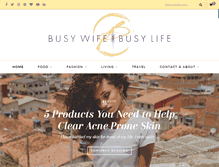 Tablet Screenshot of busywifebusylife.com